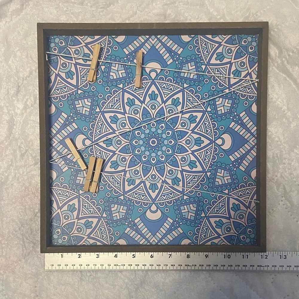 Blue Mandala Wall Art Set by